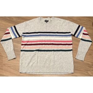 SummerSalt Women's Merino Wool & Cashmere Blend Pullover Sweater SZ M, Gray EUC